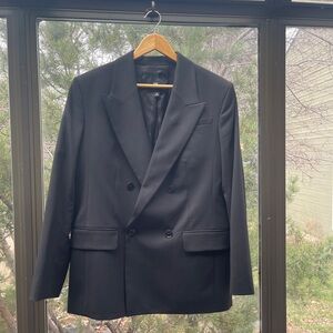 Women’s Banana Republic Black Double-Breasted Blazer size 10